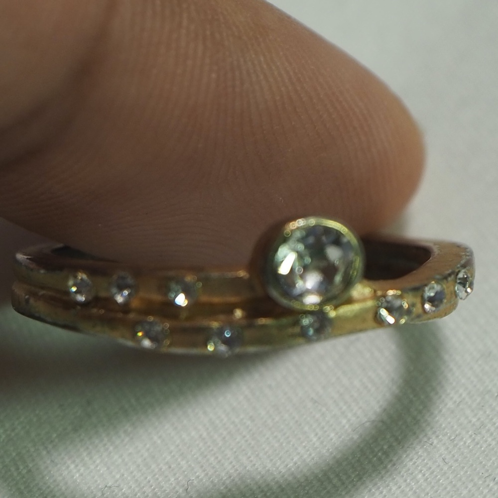 Gold ring.